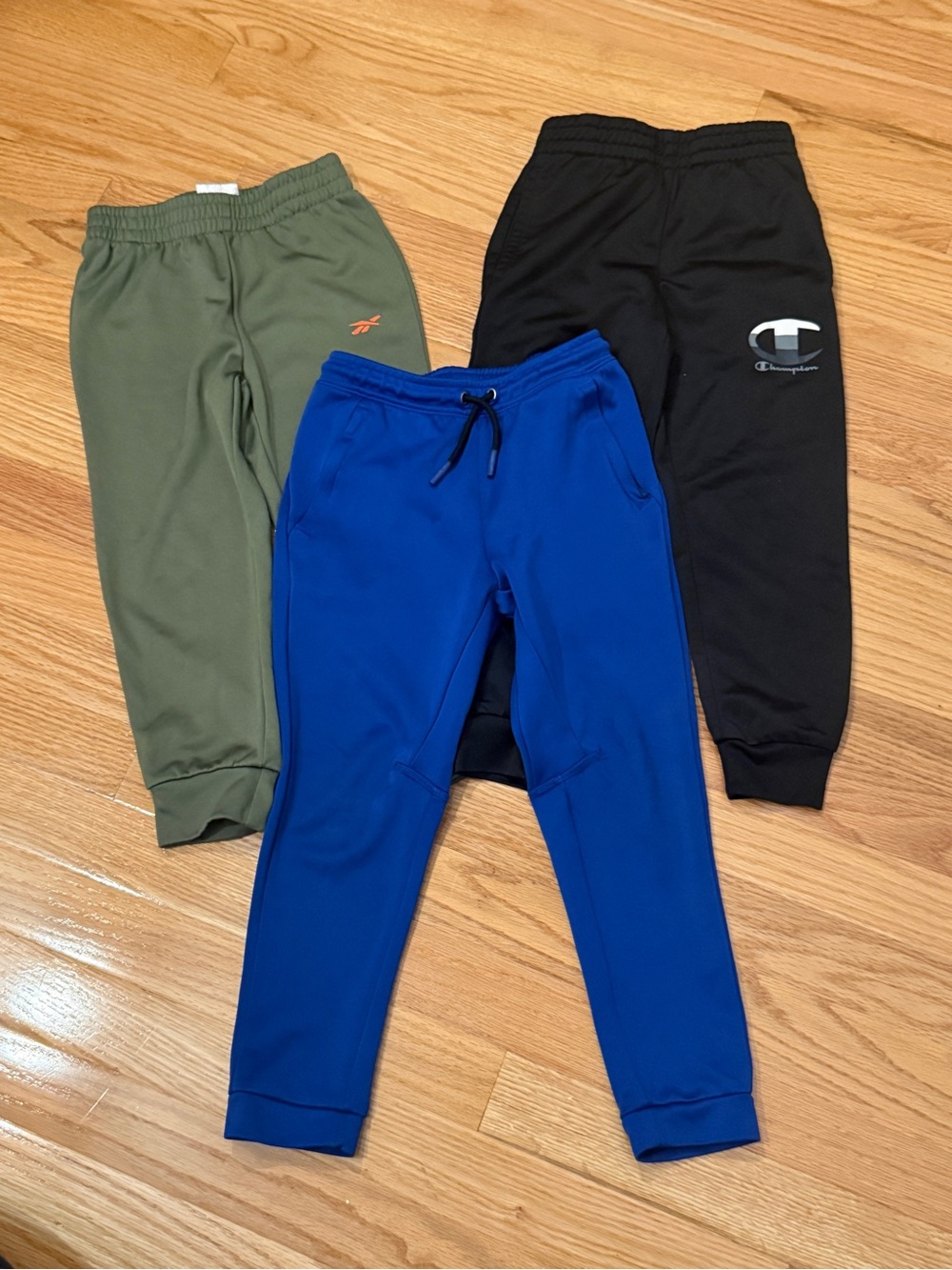 Athletic Jogger Pants in Black, Blue & Olive Green